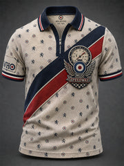 Uk-Mods-Musik-Liebhaber der Männer, die Kurzarm-Polo-Shirt gedruckt haben