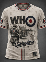 Herren-UK-Mods-Musikliebhaber The-Who-Print-Kurzarm-T-Shirt