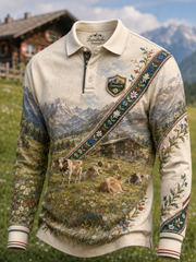 Herren-Langarmhemd im österreichischen Landhausstil
