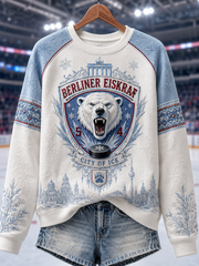 Damen-Eisbären-Berlin-Raglanärmel-Sweatshirt