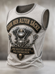 Lustiges Freizeit-Top für Herren mit Slogan-Print