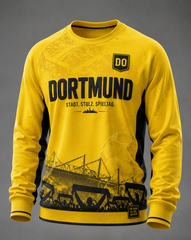 Herren-Dortmund-T-Shirt mit langen Ärmeln