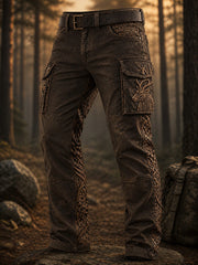 Retro Nordic-Stil Tier kunst druck Casual Komfortable Cargo hosen