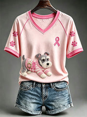 Niedliches Schnauzer-T-Shirt für Frauen