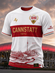 Herren-VfB-Stuttgart-T-Shirt mit kurzen Ärmeln