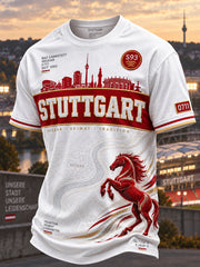 Herren-VfB-Stuttgart-T-Shirt mit kurzen Ärmeln