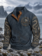 Herren-Viking-Print-Sweatshirt