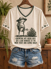 Damen-T-Shirt mit Pflanzen-Liebhaber-Print