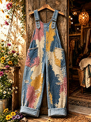 Overalls für Damen mit Blumenmuster