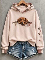 Frauen Lustiger Dackel Hoodie