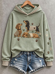 Damen schöne Dackel Hoodie