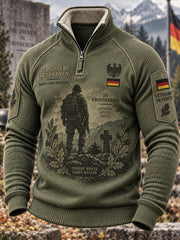 Langärmliges Sweatshirt mit Mock-Neck-Raglan-Sweatshirt