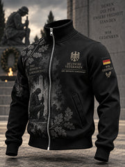 Langarm jacke für Herren mit Veteran Memorial Grafik druck