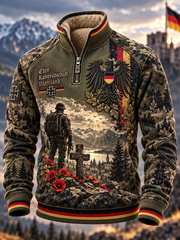 Herren-Pullover mit geknöpftem Ärmel für Veteranen