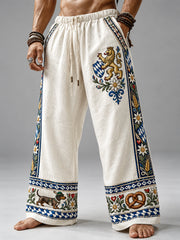Herrenhose aus Baumwolle und Hanf mit bayerischem Kunstmotiv
