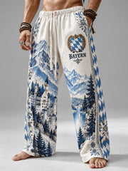 Herrenhose aus Baumwolle und Hanf mit bayerischem Kunstmotiv