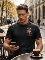 Herren-Fußball-T-Shirt mit Deutschland-Druck