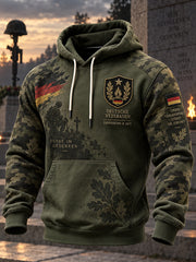 Herren-Kapuzenpullover mit langen Ärmeln und Aufdruck zum Gedenken an die Veteranen