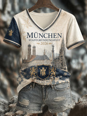 Damen-T-Shirt mit Stadtgründungsfest-Print