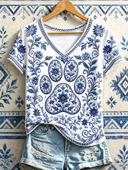 Damen-T-Shirts mit V-Ausschnitt