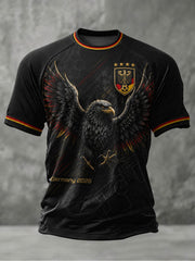 Herren-Fußball-T-Shirt mit Deutschland-Druck