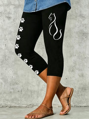 Künstlerisch bedruckte Leggings für Damen tierisch