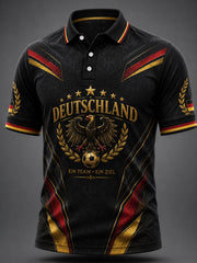 Herren-Deutschland-Fußballfan-Print-Lässige Shorts