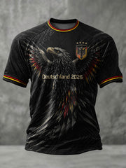 Herren-Fußball-T-Shirt mit Deutschland-Druck