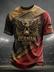 Herren-Fußballkurzarm-T-Shirt aus Deutschland