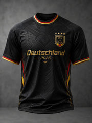 Herren-Fußball-T-Shirt mit Deutschland-Druck