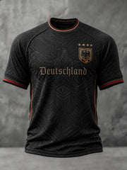 Herren-Fußball-T-Shirt mit Deutschland-Druck