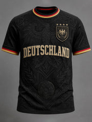 Herren-Fußball-T-Shirt mit Deutschland-Druck