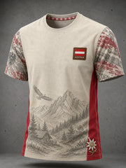 Herren-T-Shirt aus Österreich mit kurzen Ärmeln