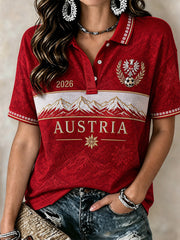 Damen-Geschenk für Fußballfans – bedrucktes Freizeit-Polo