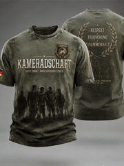 Herren-T-Shirt für deutsche Veteranen mit kurzen Ärmeln