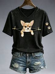 Schönes Chihuahua-T-Shirt für Damen