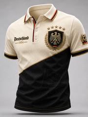 Herren-Fußballkurzarm-T-Shirt in deutscher Ausführung