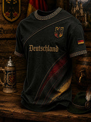 Herren-Fußball-T-Shirt mit Deutschland-Druck