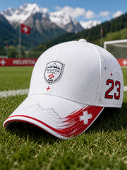 Mütze mit alpin inspiriertem Fußball-Grafikdruck