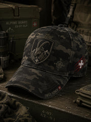 Herren-Hut im Vintage-Stil mit militärischem Camouflage-Print