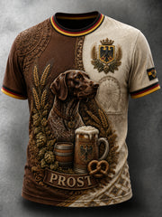 Retro-Oktoberfest-T-Shirt im deutschen Stil für Hundeliebhaber