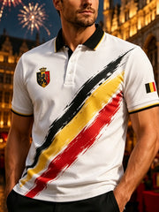 Kurzärmliges Polos hirt zum National feiertag der Männer