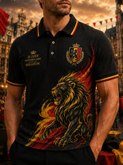 Herren-Poloshirt mit kurzen Ärmeln zum Nationalfeiertag