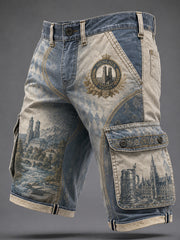 Herren München Deutschland City Print Freizeit shorts