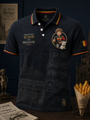 Herren-Belgien-Nationalfeiertags-Art-Druck-Lässig-Tops