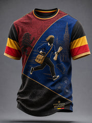 Herren-T-Shirt mit belgischem Nationalfeiertag-Motiv und Aufdruck