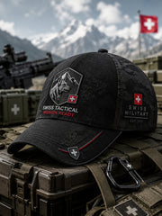 Hut mit Militär druck im Vintage-Stil