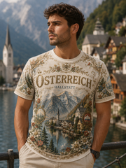Herren-T-Shirt aus Österreich mit kurzen Ärmeln
