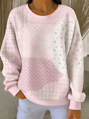 Frauen-Kapuzenpullover mit Brustkrebs- und rosa Blumenmuster, lässig