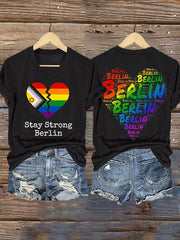 Frauen bleiben stark Berlin Kurzarm T-Shirt